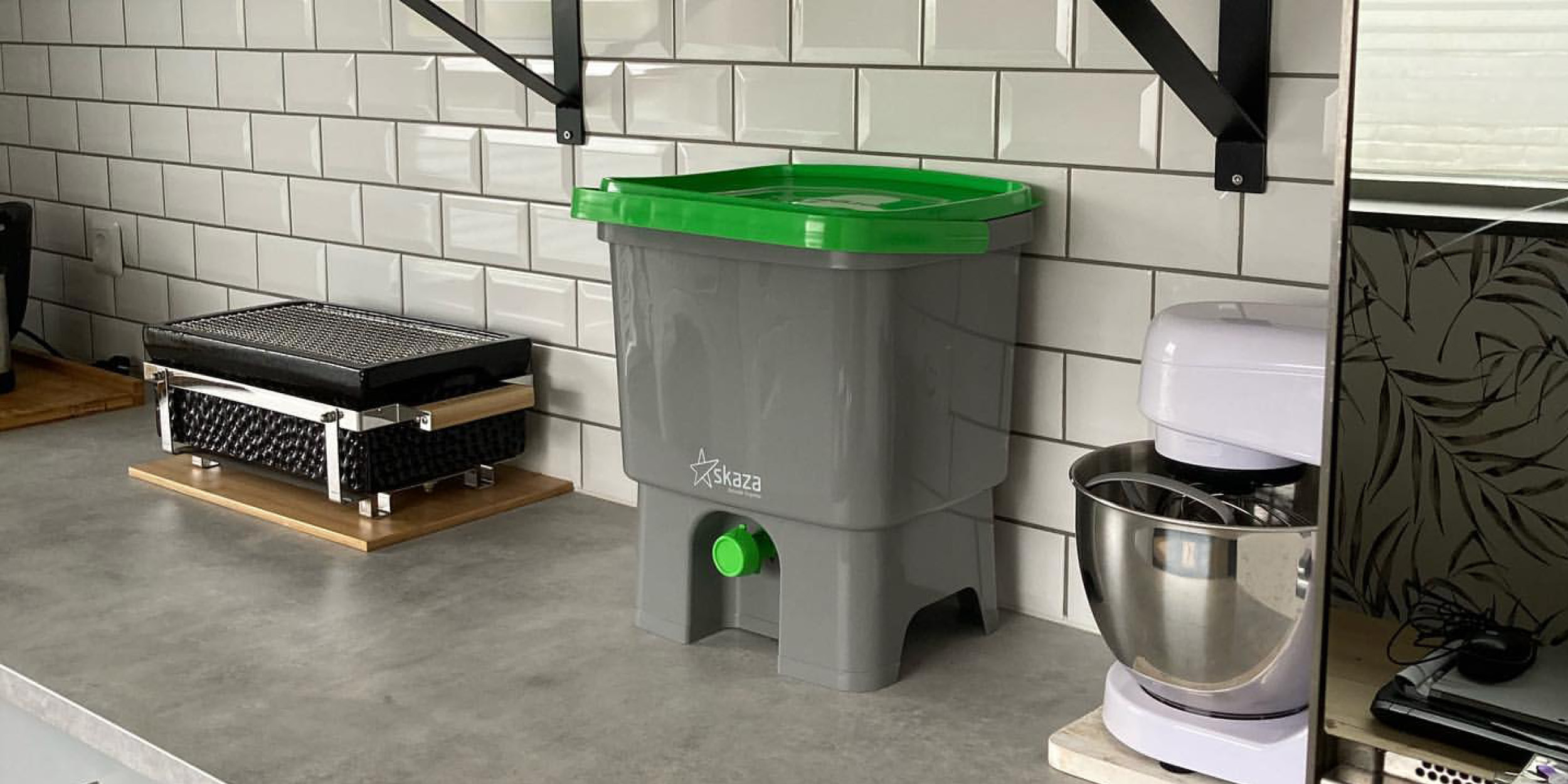 An urban composter is appropriate for apartment living