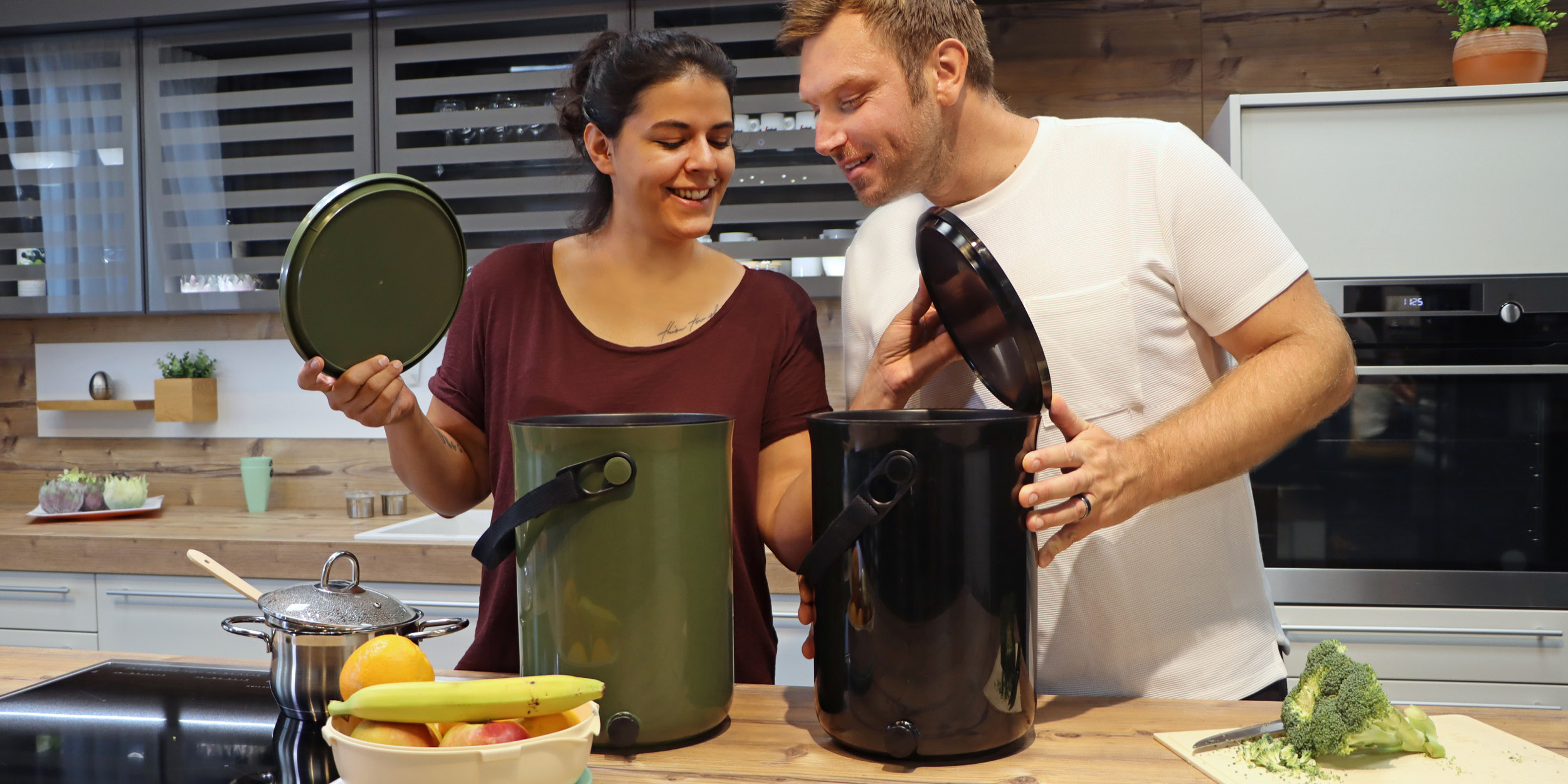 Werden Sie ein echter Gärtner mit 2 Bokashi Organko-Kompostern 