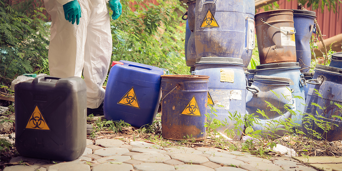 Hazardous and special hazardous types of waste