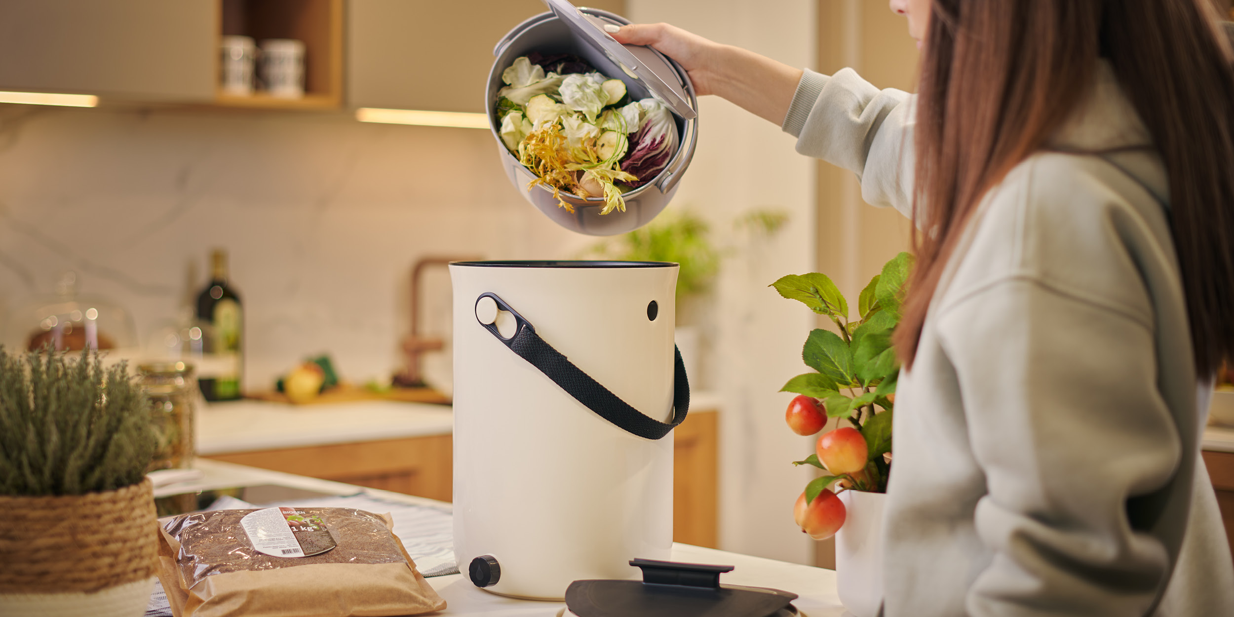 How to Use Organko Daily kitchen food waste bin
