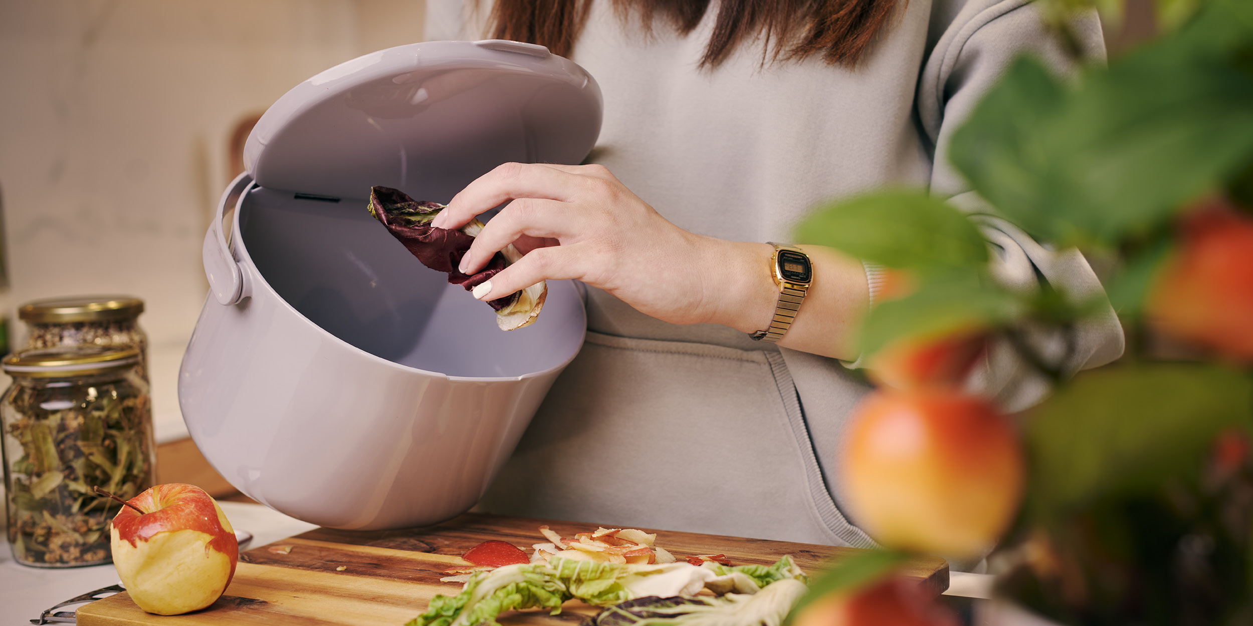 Der Organko Daily-Küchenabfallbehälter ist ein Must-Have für ein nachhaltiges Zuhause