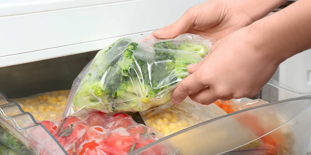 Storing leftovers in the freezer